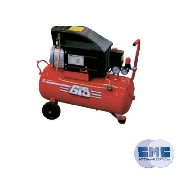 GIS Compressore Coassiale Serie Hobby monocilindrico 50 Litri GS9/50/CAR/M